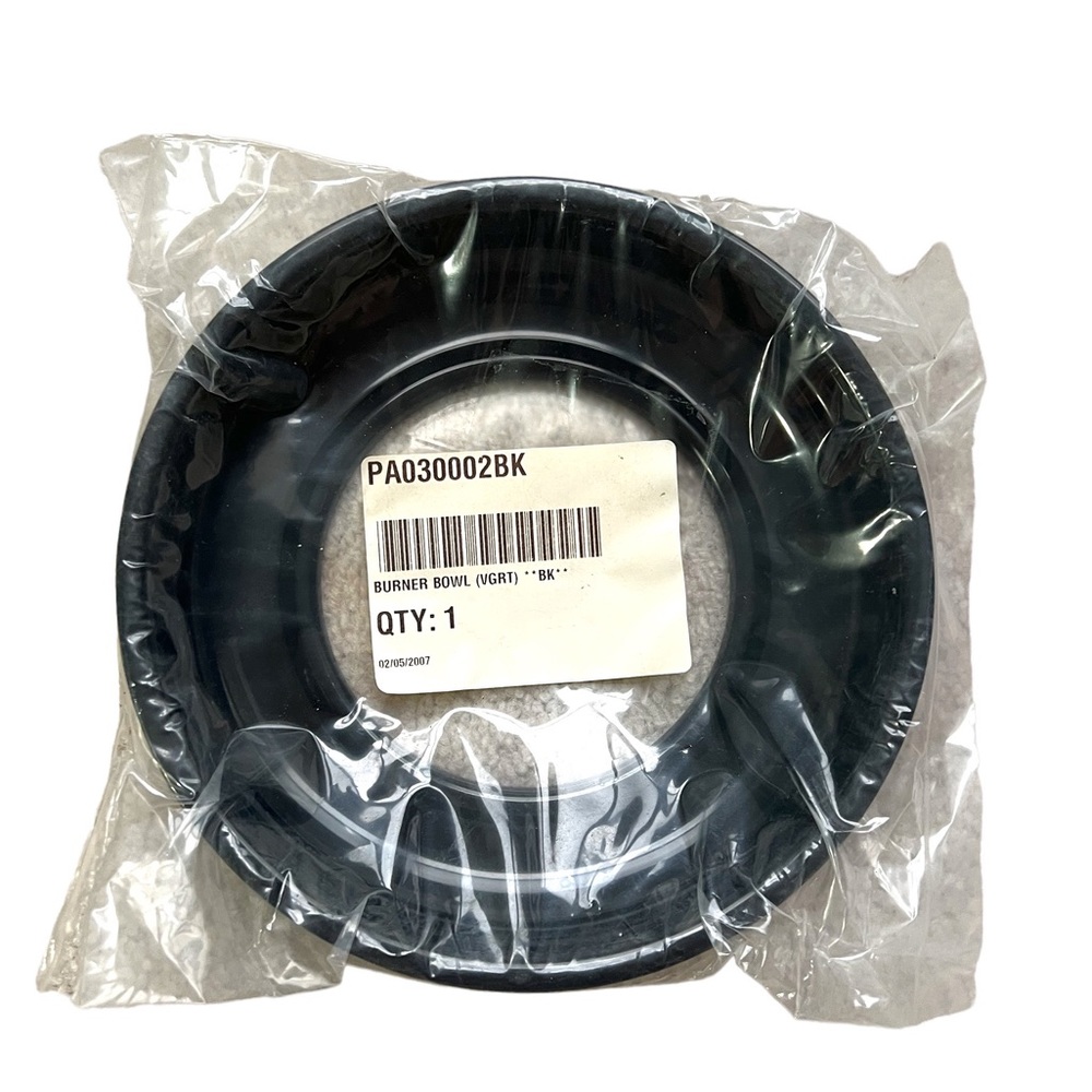 Viking Appliance Black Burner Bowl Replacement. PA030002BK. Free shipping